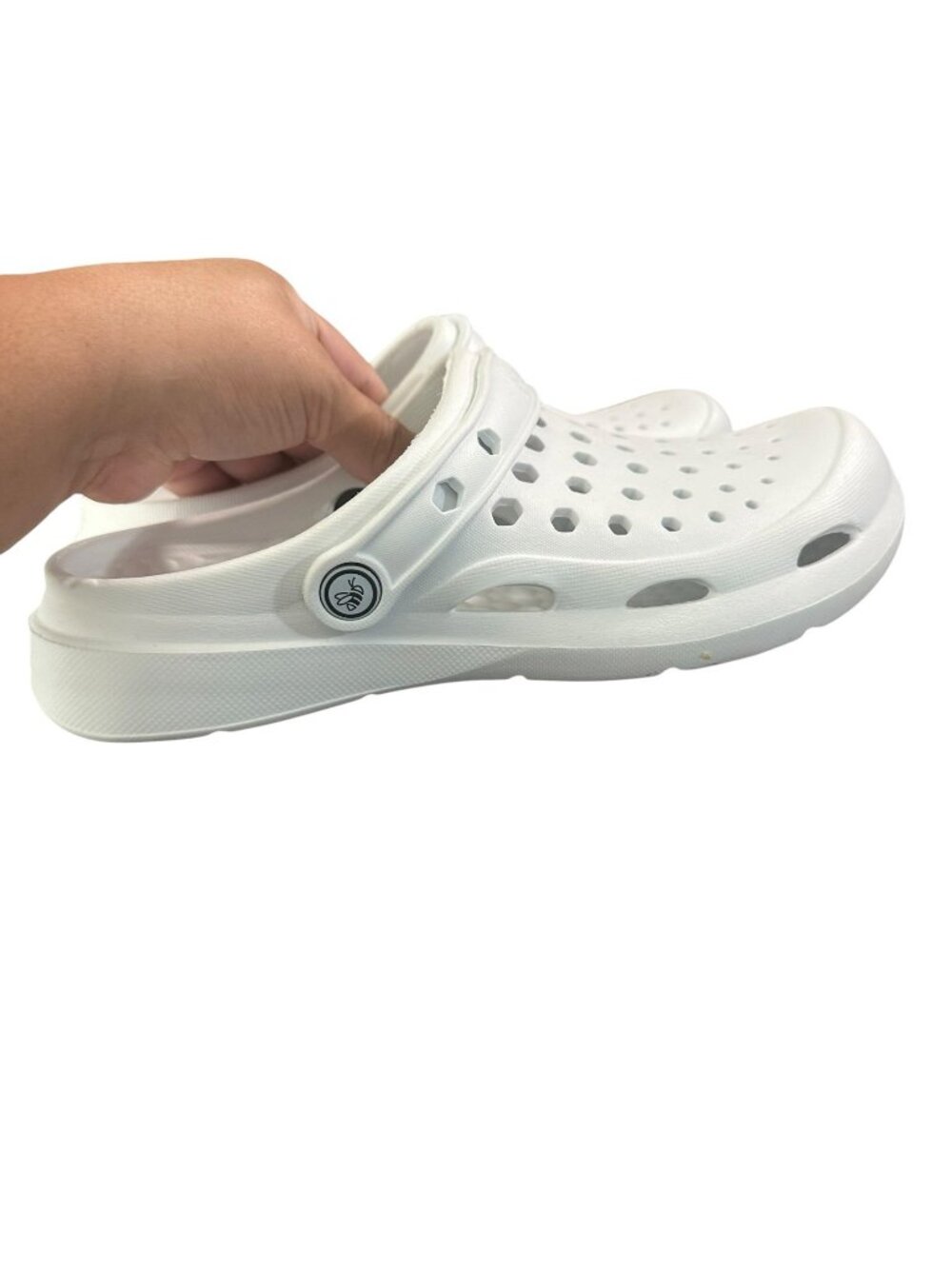 Joybees Unisex Active Clog Sandals Women’s Size 8 White Lightweight Lounge
